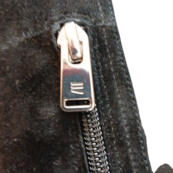 Rockport Black Suede Knee High Boots Women's Tall Black Wedge Boots size 5 - Picture 3 of 13